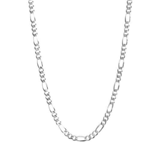 Figaro Chain Sterling Silver 4.5mm 18"-24"