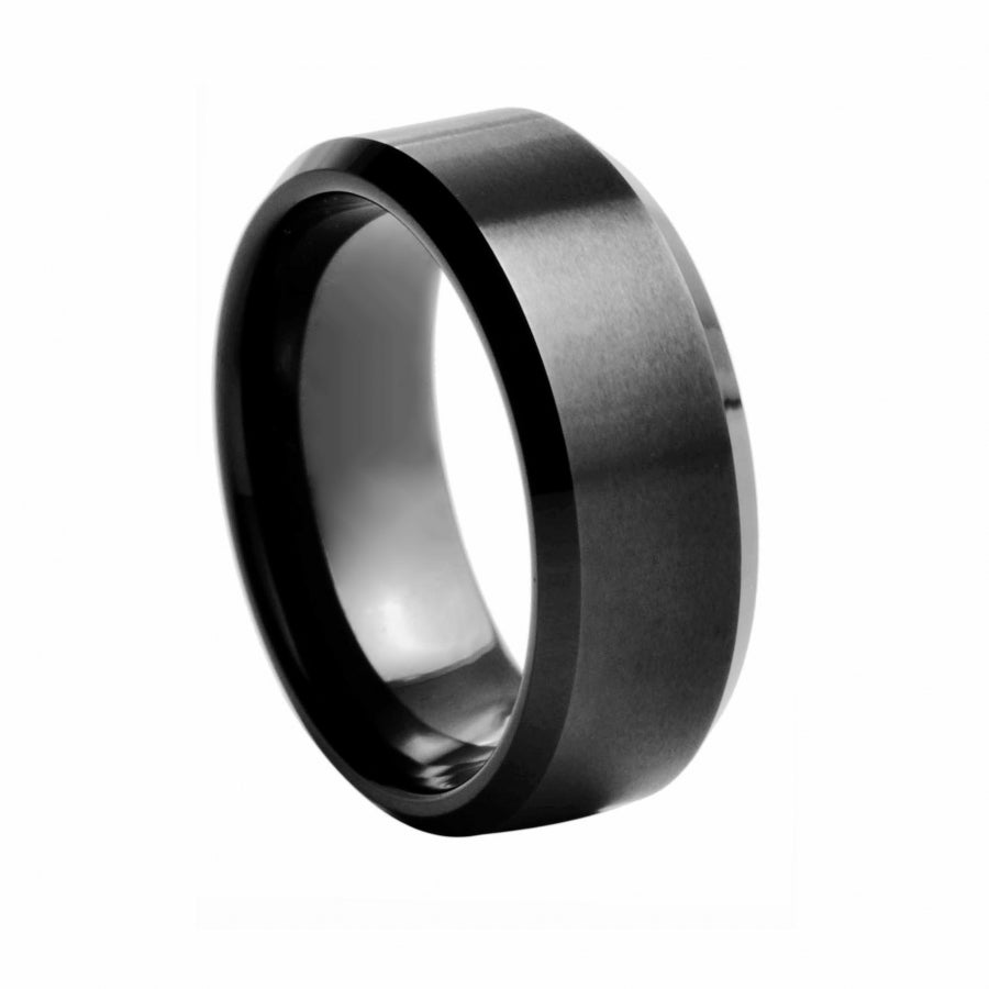 Flat Band 8mm with Beveled Edge
